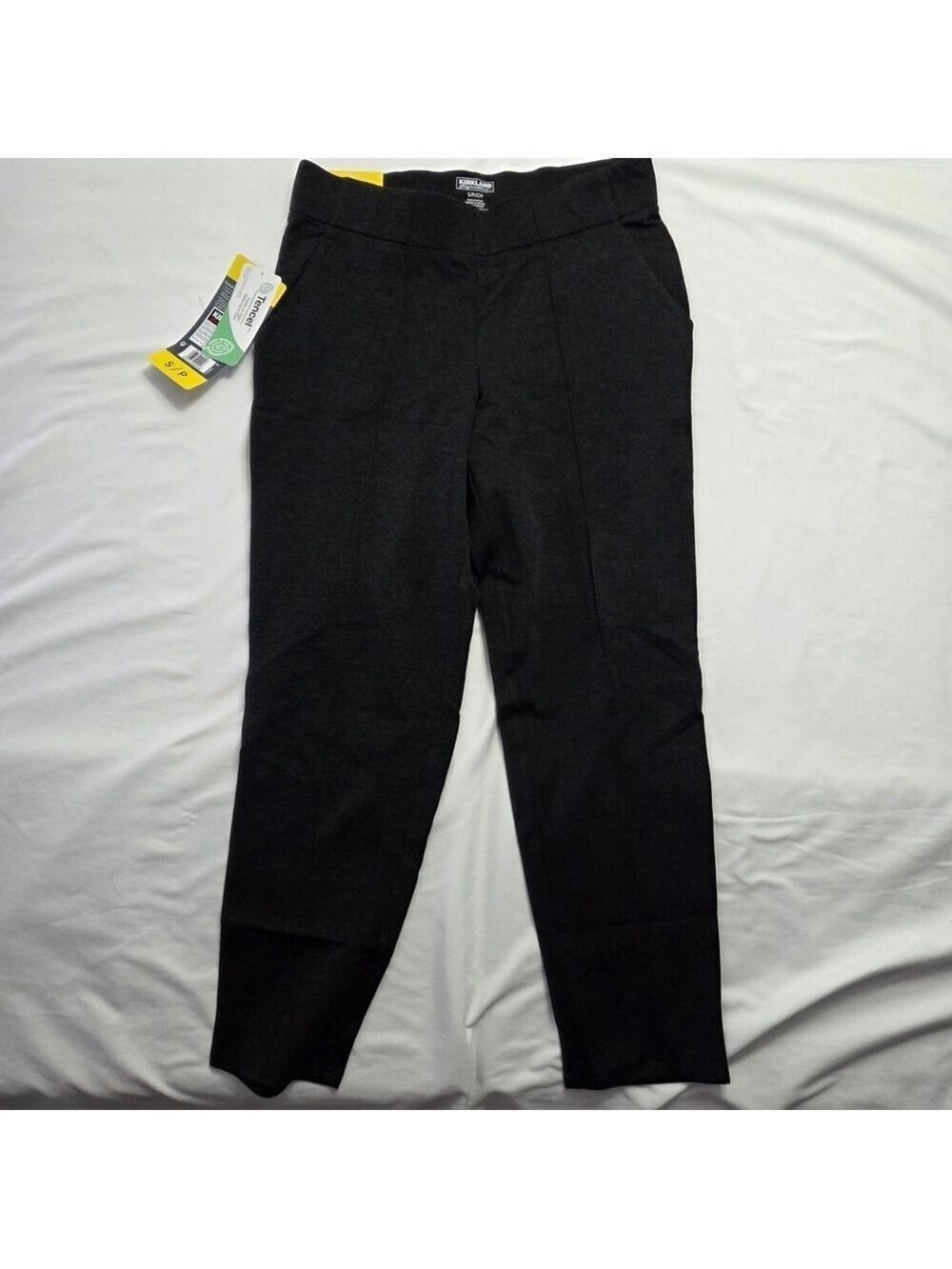 NWT Kirkland Tencel Comfort Pants S - Charcoal Grey Professional Trouser